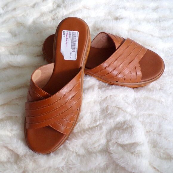 NWT Madewell leather Platform sandals 9 - Picture 3 of 11